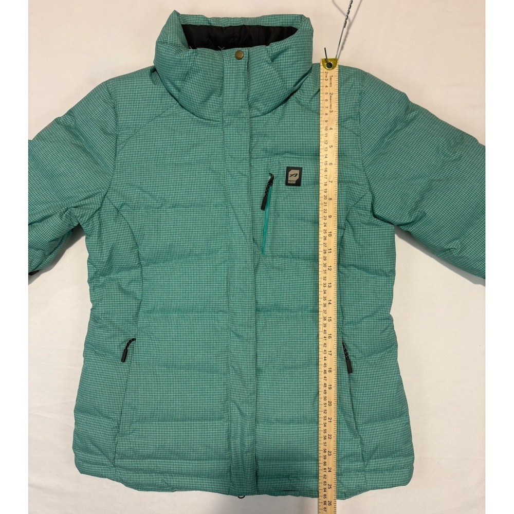 Orage Puffer Ski Jacket Feather Down Fill  Prime 20  Women's Medium Aqua No Hood - Picture 6 of 16
